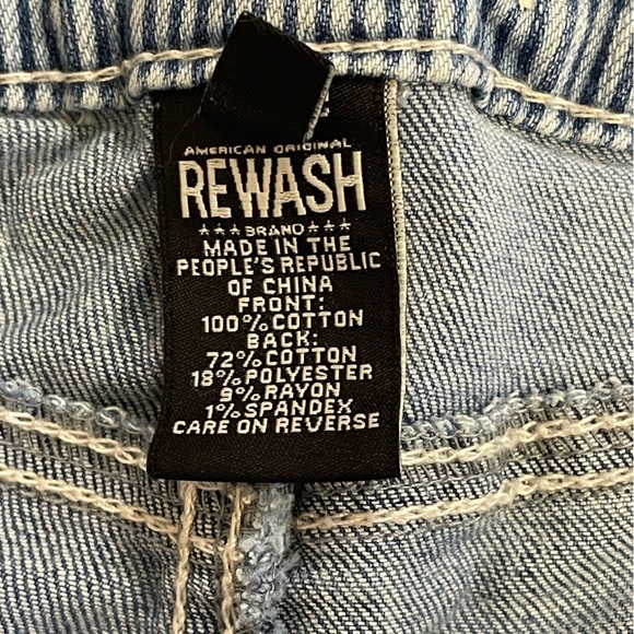 Rewash High Rise Distressed Two Toned Denim Jean Shorts Size 3/26 - Picture 6 of 7